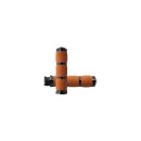 Air Cushion Grips Black Tan 7/8" Anodized Throttle...