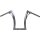 380 Tall Flow Bar Super Fat M8 Softail Handlebar with 1 1/4" Clamp Diameter 1,4" Raw Throttle By Wire