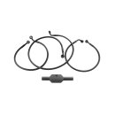 Ebony Black Stainless Steel Universal Brake Line Black...