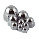 Flat Crown Acorn Nut Pack Chrome 1/4"-20 UNC