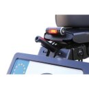 Round License Plate Light Black