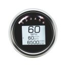 3 3/8" MLX-3000 Series Speedometer/Tachometer Scale: 250 mph; 250 km/h; Scale Color: black Aluminium 85.7 mm