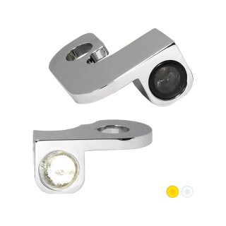 NANO Series LED Turn Signals/Position Light Chrome Smoke LED