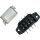 4-Position Sealed ATO Fuse Holder with .25″ male tabs Black Clear