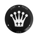 King Crime Point Cover 3-hole Black Satin