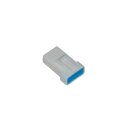 JST 4-Position Receptacle Connector with Wire Seal White
