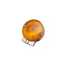 Late Touring Model Front Turn Signal Chrome Amber Dual...