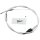 Platinum Idle Cable For Cruise Control Switch 90 ° Stainless Steel Clear Coated Chrome Look 26"/10 3/4"