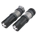 Young Gun Iron Cross Grips Flat Black 1" Cable operated