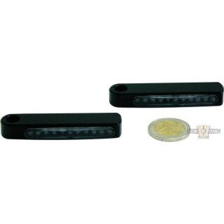 Stripe Short LED Turn Signal Black Tinted LED