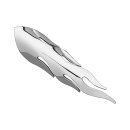 Flame Heat Shield Chrome 1,75"