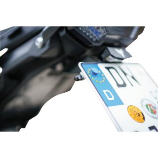 Atto Turn Signal Mounting Plate Silver