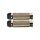 Phantom Base Grips for Internal Throttles by Müller Motorcycles Black Ring Brass 1" Cable operated