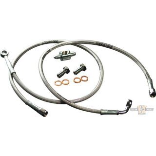 Econoline Brake Line Kit Stainless Steel Clear Coated 45,75"