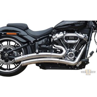 Radial Low Exit Staggered Exhaust System Polished