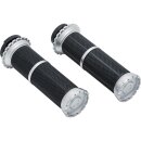Riot Grips Black Silver 1" Throttle By Wire