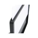 Slide-In Frame Side Mount License Plate Holder Germany 180 x 200 mm Black Powder Coated