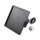 Slide-In Frame Side Mount License Plate Holder Germany 180 x 200 mm Black Powder Coated