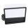 Slide-In Frame Side Mount License Plate Holder Germany 180 x 200 mm Black Powder Coated