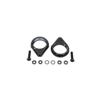 Black Radial Clamp Set , For Models With 39mm Fork Fork Clamp