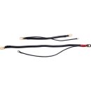 6" MEGA Negative Battery Cable with 12" Auxiliary Wire Black