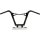 Cocktail Handlebar Black 1 1/4" Powder Coated