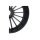Nitro 18 Wheel Black 23" 3,50" ABS Single Flange Front