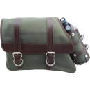 Canvas Solo Side Bag with Fuel Bottle Strut Mount Brown...