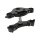 7 Raked Triple Tree, Black Raked Triple Tree Kit für Harley Touring 14-22
