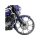 7 Raked Triple Tree, Black Raked Triple Tree Kit für Harley Touring 14-22