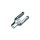 Tapered Female Peg Adapters for 5/8" Square Mounts Chrome