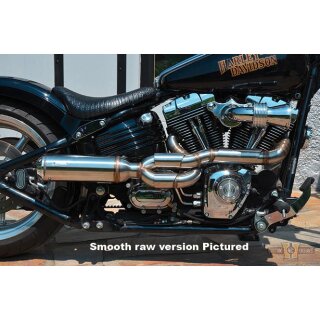 Outline The Bomb V2 Exhaust System Chrome Satin
