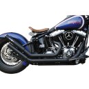 Hot Shot E3 Bobber Upswept Exhaust System Black Coated