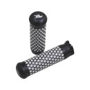 Dimpled Grips Black 1" Anodized Cable operated