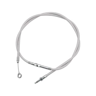 Argent Longitudinally Wound (LW) Clutch Cable Standard Stainless Steel Clear Coated Chrome Look 57,5"