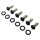 Derby Cover Screw Kits Flat Black Powder Coated