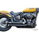 Top Chopp Staggered Exhaust System Black Coated