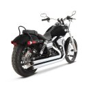 Churchill 2-into-2 System Chrome with Black Endcaps