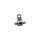 Rear Brake Light Switch Adapter 1/8 Chrome