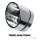 Exhaust,Endcap Slant, ø 80 mm, cast finish