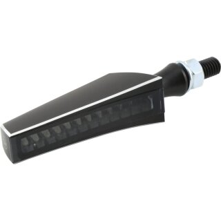 STS 1 LED Sequence Turn Signal Black Black Cut Anodized Smoke LED