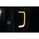 LED Tracer Fairing Lower Grills Black White LED