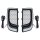 LED Tracer Fairing Lower Grills Black White LED