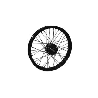 40 Spoke Wheel, 21 x 2.15 Narrow Glide Hub, Single / Dual Disc, Black, 3/4" Axle