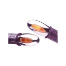 BL 1000 Yellow Bar End Turn Signal Chrome Orange Halogen