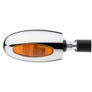 BL 1000 Yellow Bar End Turn Signal Chrome Orange Halogen