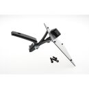 Sidemount License Plate Bracket Kit Austria 210 x 170 mm Black Powder Coated
