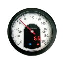 motoscope tiny Speedometer Scale: 200 mph; 200 km/h;...