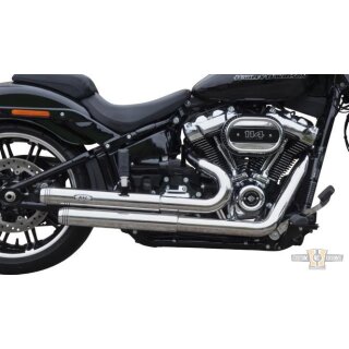Top Chopp Staggered Curve Higher Exhaust System Show Chrome
