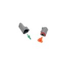 3 Wire Female Connector Housing Gray